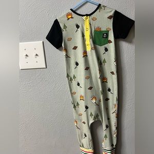 Rags romper 2T camp